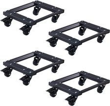 Heavy Car Dolly Set of 4, 6000LBS Capacity Car Wheel Dolly