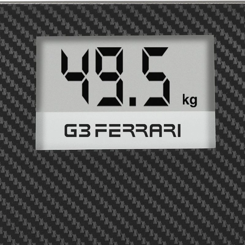 Bilancia Pesapersona Digitale G3Ferrari G30071 PESiO Vetro Carbonio 150 kg Bagno, fotografia 3 di 9