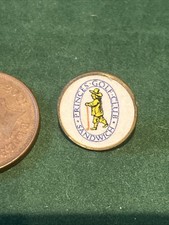 VINTAGE CLASSIC PRINCES SANDWICH GOLF CLUB GC COURSE GOLF BALL MARKER