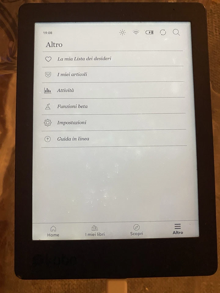 Kobo Aura Edition 2 N236 4GB eReader Wi-Fi 6.0" Nero - Immagine 2 di 4