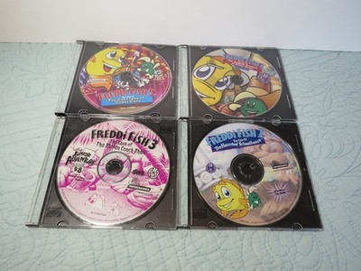 Lot Of 4 Infogrames FREDDI FISH CD Computer Games Disc 2,3,4,5