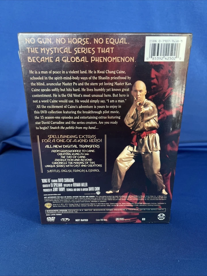 KUNG FU -The Complete First Season TV Show-3-Disc Box Set-David Carradine - NEW - Image 3 of 4