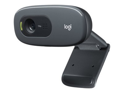 Logitech Webcam C270 1280 x 720 HD USB schwarz