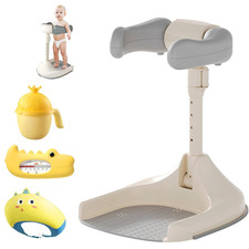 Baby Shower Stand, Ergonomic Baby Standing Bath Support with Anti-Slip Base, Adj