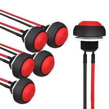 12mm Momentary Push Button Switch Mini Round Switch Waterproof 1A 250V AC SPS...