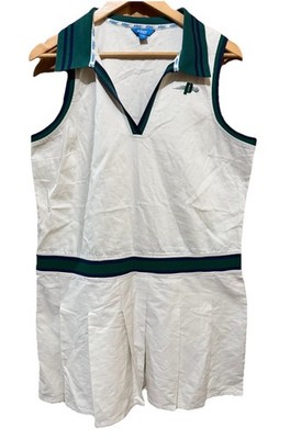 Prince Classic White Pickleball Dress with Green Accents Women s Size Large