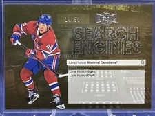 2024-25 Metal Universe Hockey Lane Hutson Search Engines Gold RC 14/50 #ST-22