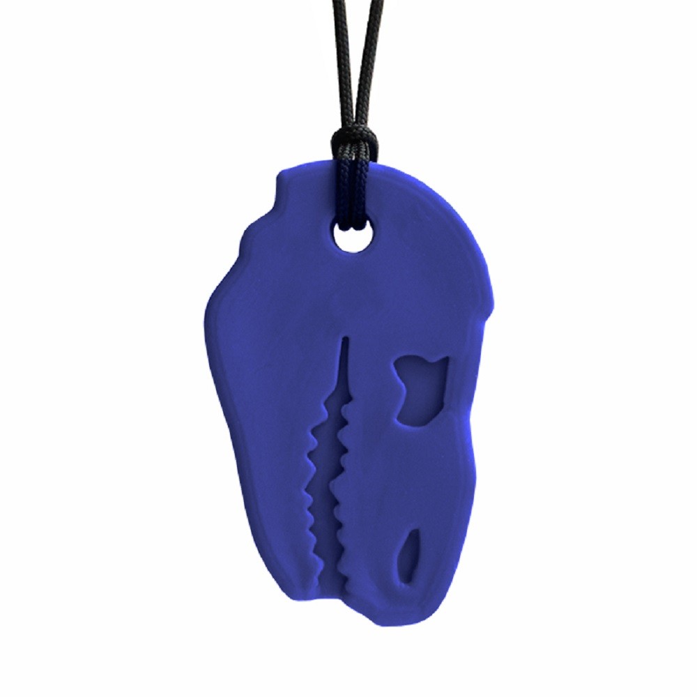 Sensory Fidget Autism Chewlery DINO BITE Necklace Stress Anxiety SEN