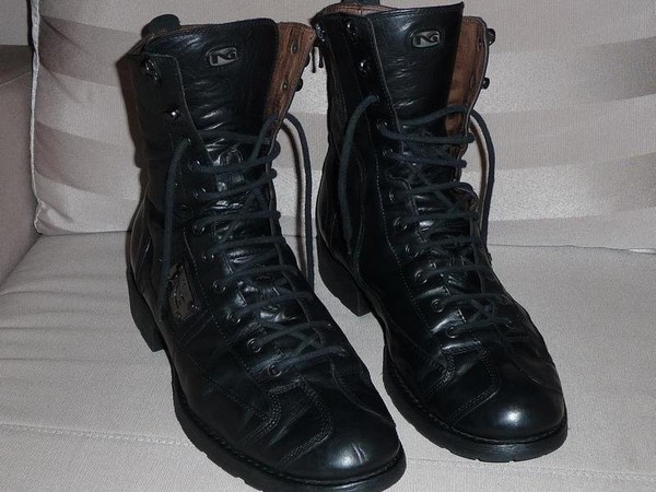 Men Nero Giardini Boots Black Leather 43.5