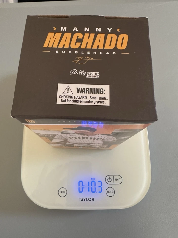 Manny Machado - 2022 Bubble Gum - San Diego Padres Bobblehead - SGA - NEW !! - Image 3 of 4