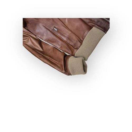 G. Inglese Leather Jacket - Brown - Size 56 - Made in Italy image 4