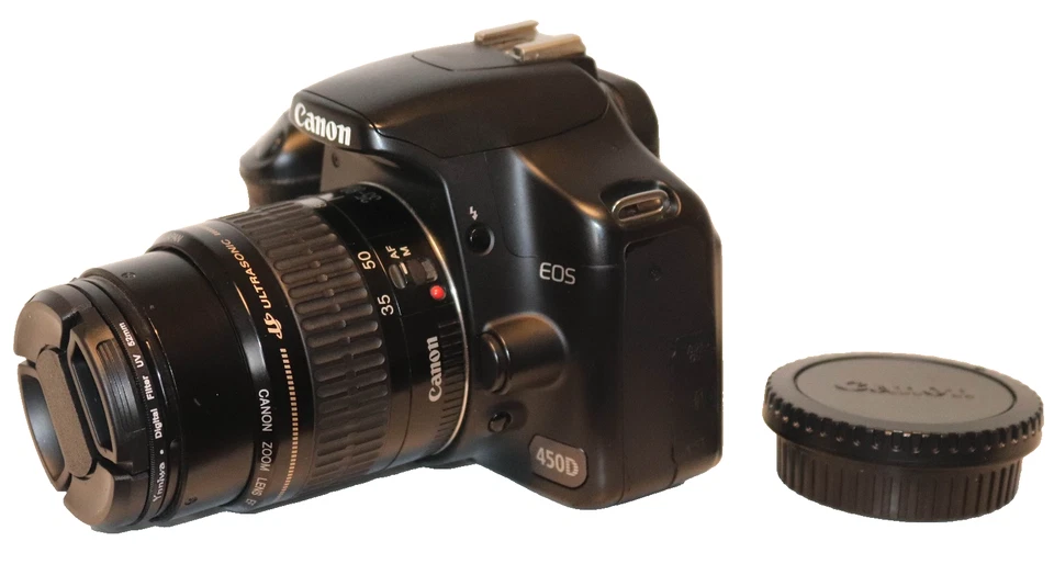 Canon EOS 450D Spiegelreflexkamera- super Zustand  mit Zubehöhrpaket - Bild 2 von 4