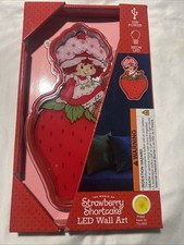     Strawberry Shortcake  Sitting On Strawberry  13 Inch LED Wall Art  