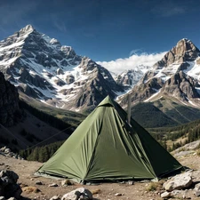 Camping Hot Tent with Wood Stove Jack Winter Teepee Tent 4 Season Backpacking Te