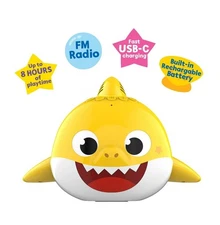 NEW BOX Pinkfong Baby Shark waterproof LED light floating bluetooth speaker Toy