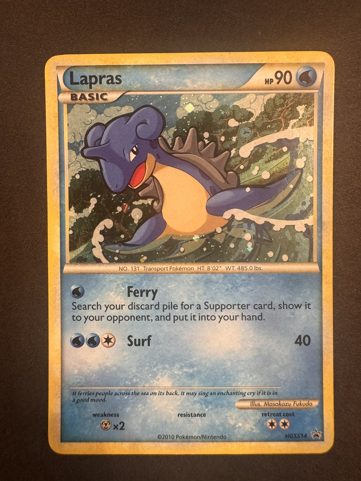Lapras HGSS14 Promo HGSS Black Star Promos Pokemon Lightly Played