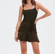 PatBO Knit Mini Dress Black 4 NWT $495