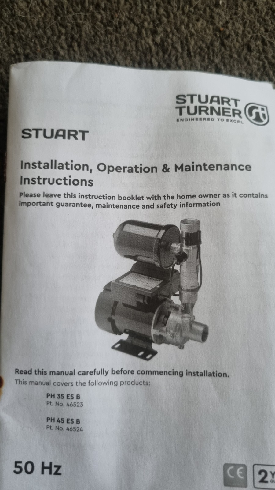 Stuart Turner Shower Pump
