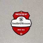 VINTAGE SMITH WESSON RIFFLE GUN PORCELAIN SIGN CAR GAS OIL MOTORCYCLE TRUCK