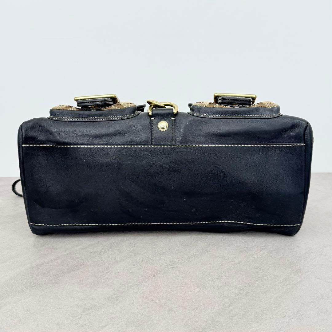 Coach 65th Anniversary Legacy Signature Satchel Bag Turn Lock Tote