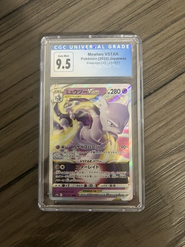 Mewtwo VSTAR graded CGC 9.5 for sale on eBay