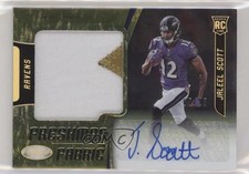 2018 Certified Freshman Fabric Signatures Gold Etch 5/25 Jaleel Scott Auto 1h1