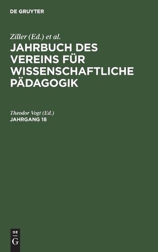 Jahrbuch Des Vereins Für Wissenschaftliche Pädagogik. Jahrgang 18 (Hardback)Another great item from Rarewaves USA | Free delivery!