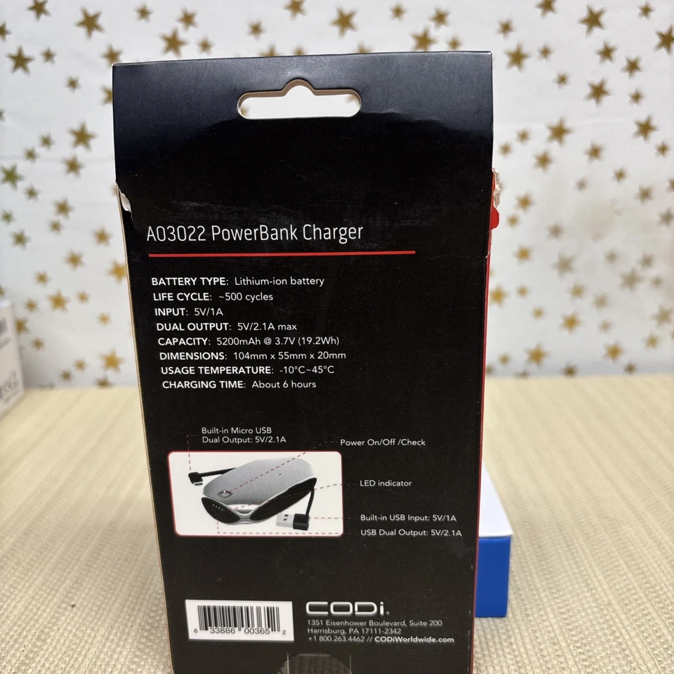 Codi PowerBank Charger Brand New USB LED Indicator Battery Charger Foto 2 de 3