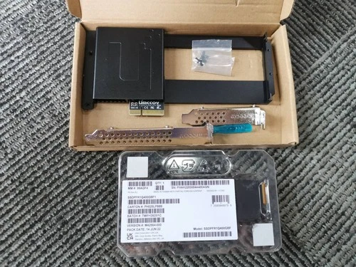 Intel P5801X 400GB SSDPFR1Q400GBF1 NVMe M.2 SSD Free E1.S to PCIe 5.0 Riser Card