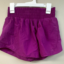 All in Motion Girls Purple Activewear Shorts Woven Elastic Waist