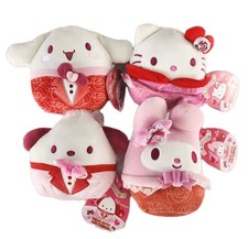 2026 Squishmallows Valentines Squad Hello Kitty-My Melody-Cinnamoroll 6  Set