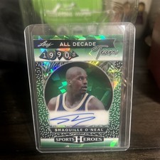 2025 Leaf Metal Sports Heroes All Decade Team: 1990s Shaquille O'Neal Auto /8