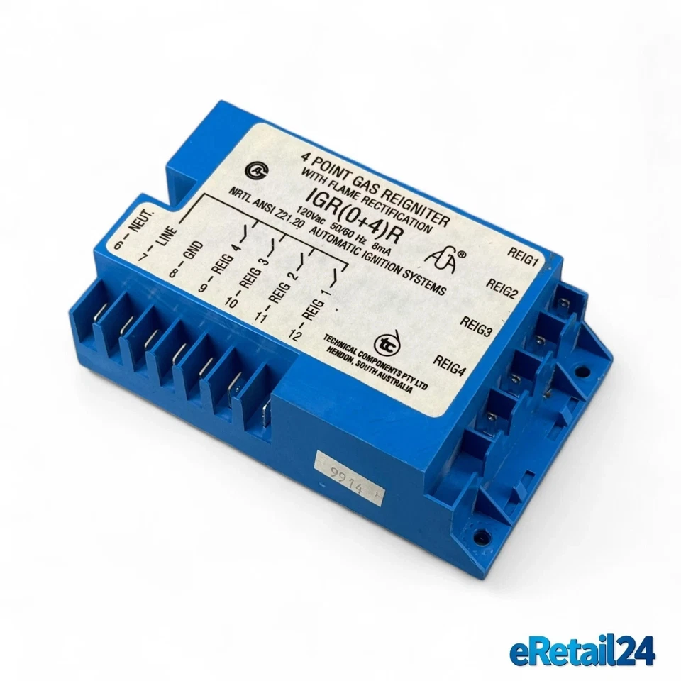 原始设备制造商 Viking PA020041 RI 120E-4 4 点燃气再点燃器火花模块 — 第 4/4 张图片