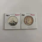 Silver Half Dollar Franklin 90% 1963-P, 1961-P Proof Uncirculated Condition