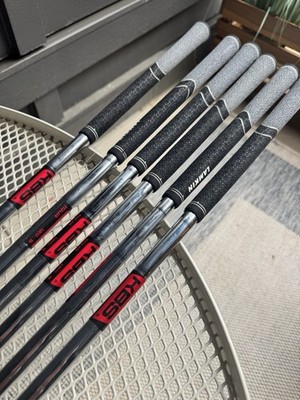 KBS Tour 120 S (Stiff) Iron Shaft Set (5-PW) 0.355 Taper Tips - Lamkin ST Grips