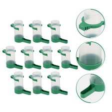 3 Pack Birds Clear Dispenser Feed Water Bottle for Cage Drinking Device Feeder