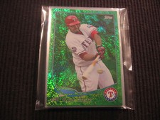 2013 TOPPS #2 TEXAS RANGERS *EMERALD* TEAM SET 10 CARDS  LEONYS MARTIN +