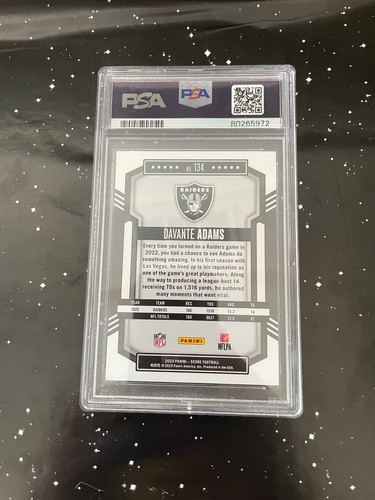 Davante Adams #134 - PSA 10! (POP. 1!) Circular #113/135 - 2023 Panini Score - Picture 3 of 3