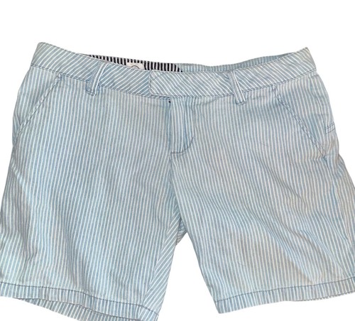 Volcom Women’s White and Blue Stripes Shorts Size 3 US - Picture 2 of 12