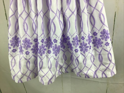 Gymboree Lavender & White Floral Lattice Poly Duppioni Bow Easter Dress Sz. 6 - Picture 15 of 17