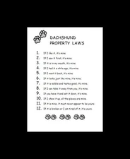 Dachshund - CUSTOM MATTED - Dog Art Print - P/L