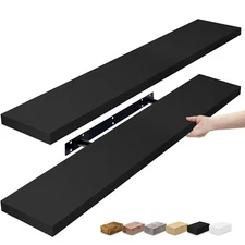 Sorbus Floating Shelves for Wall, 2 Pack (35 Inch) Long Wall-Mounted Shelves