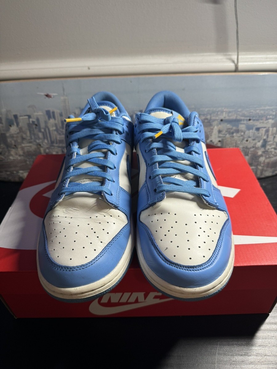 Nike Dunk Low Coast 2021 Size 12W/ 10.5M Blue White Yellow Nike Dunk Low Coast 2021 Size 12W/ 10.5M Blue White Yellow