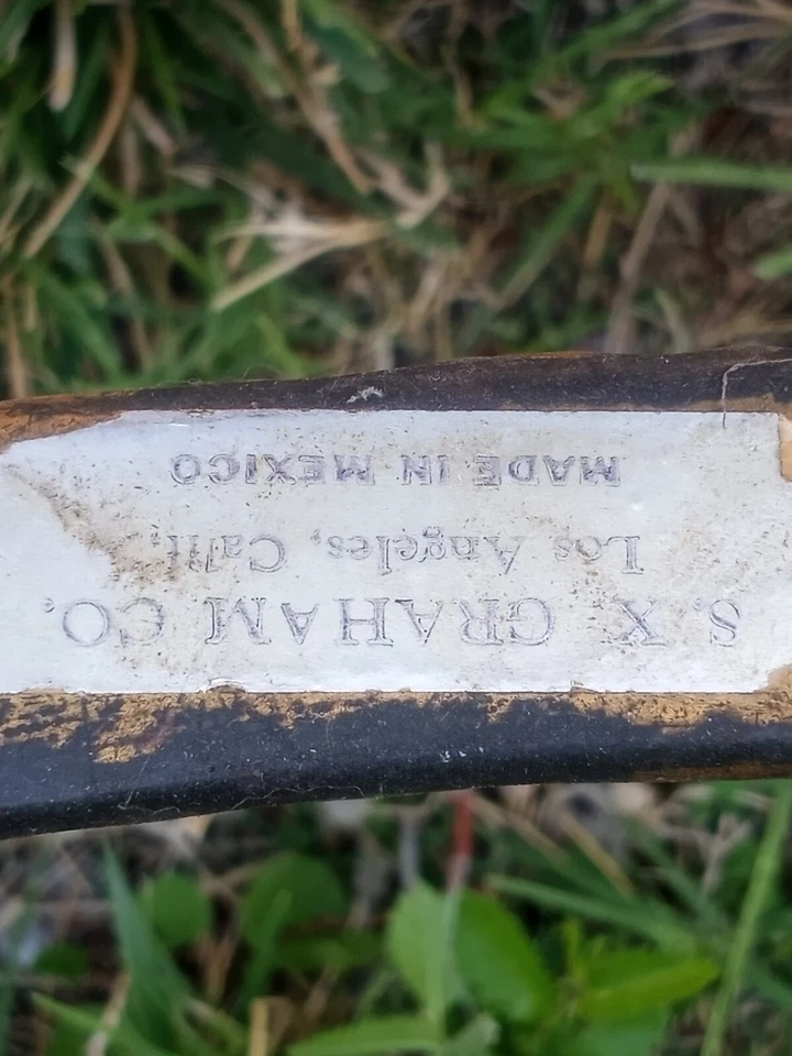  SX graham co  Vintage Spanish Gold Wrought Iron Coffee Table withGlass Mexico - Image 3 of 4