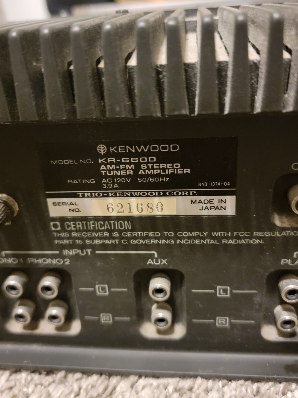 Vintage Kenwood KR6600 Stereo Receiver eBay