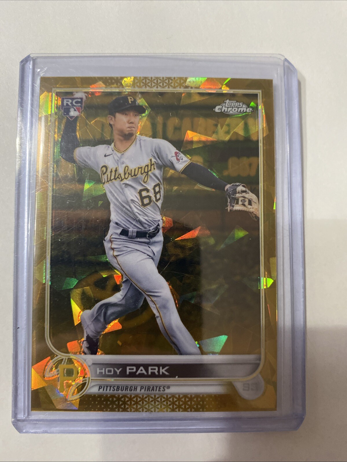 2022 Topps Chrome Sapphire Gold #184 Hoy Park Rc 8/50