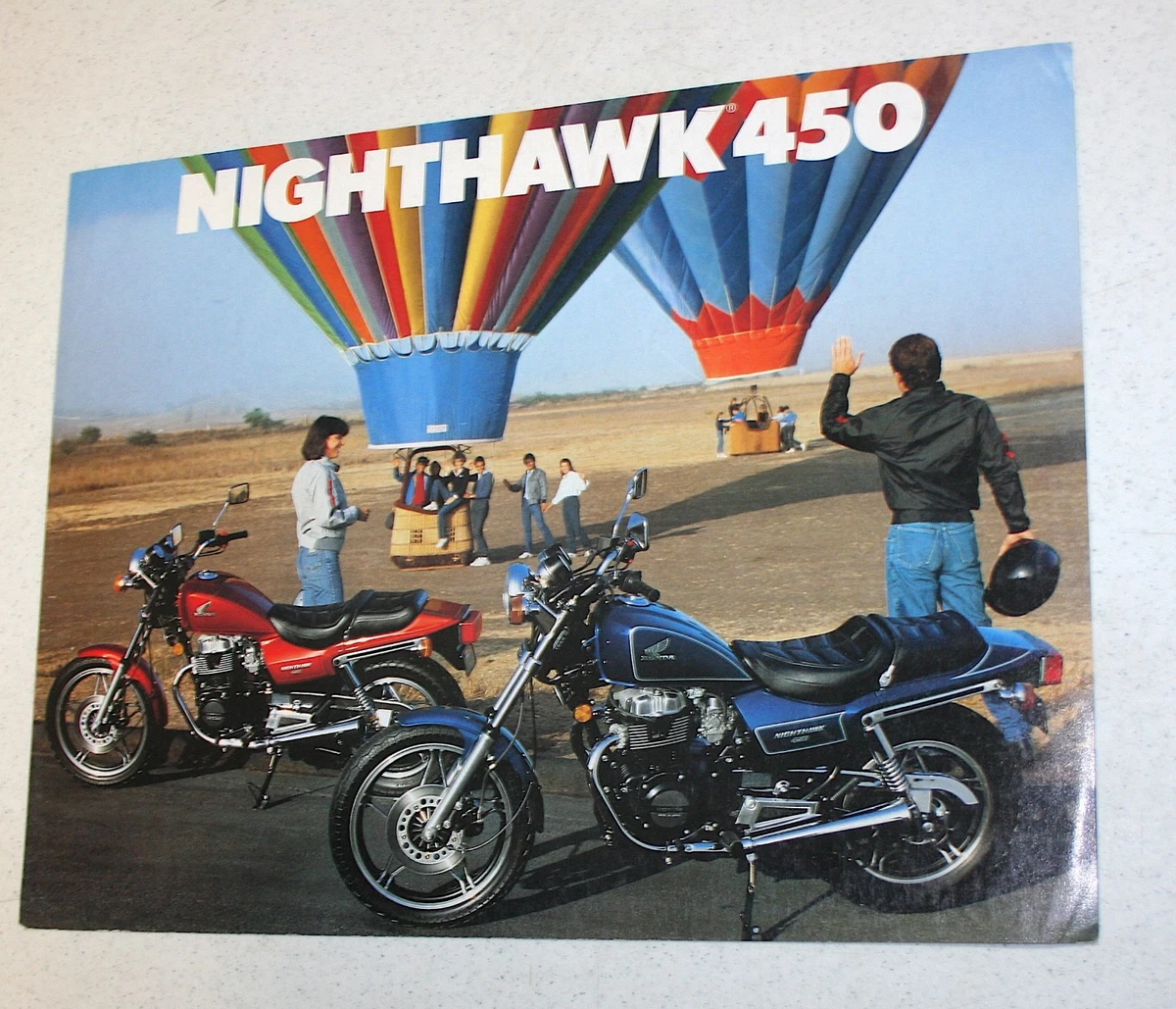 1986 HONDA NIGHTHAWK 450 DEALER SALES BROCHURE ORIGINAL