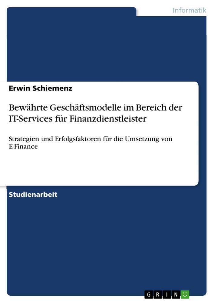 Erwin Schiemenz | Bewährte Geschäftsmodelle Bereich Der It-services