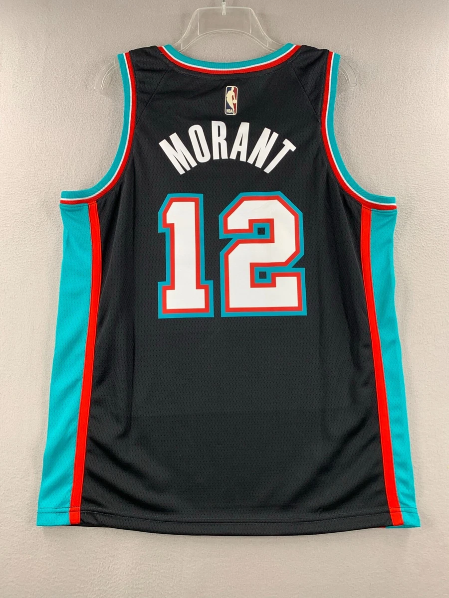 12 Memphis Grizzlies Ja Morant Turquoise Hardwood Classics Swingman Jersey