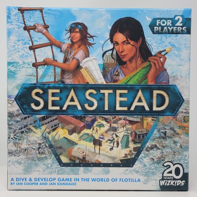 Seastead - Complete Good Condition Future Earth Flotilla Game Two Players